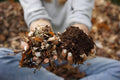 Premium Organic Garden Compost Mix, Brown, Leaf and Soil Blend, Natural Fertilizer for Outdoor Plants and Vegetables