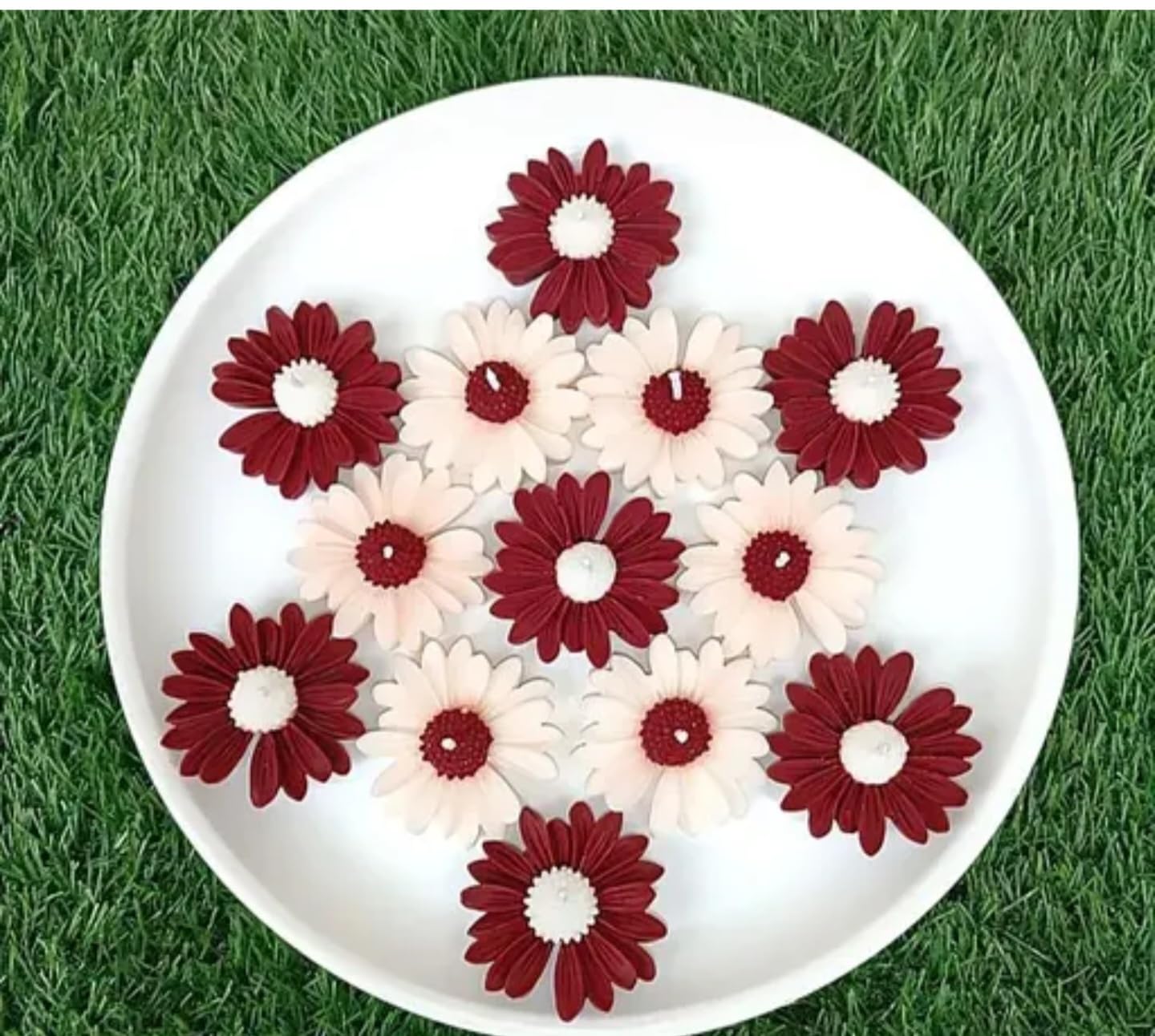 Decorative Daisy Flower candle, scented candle