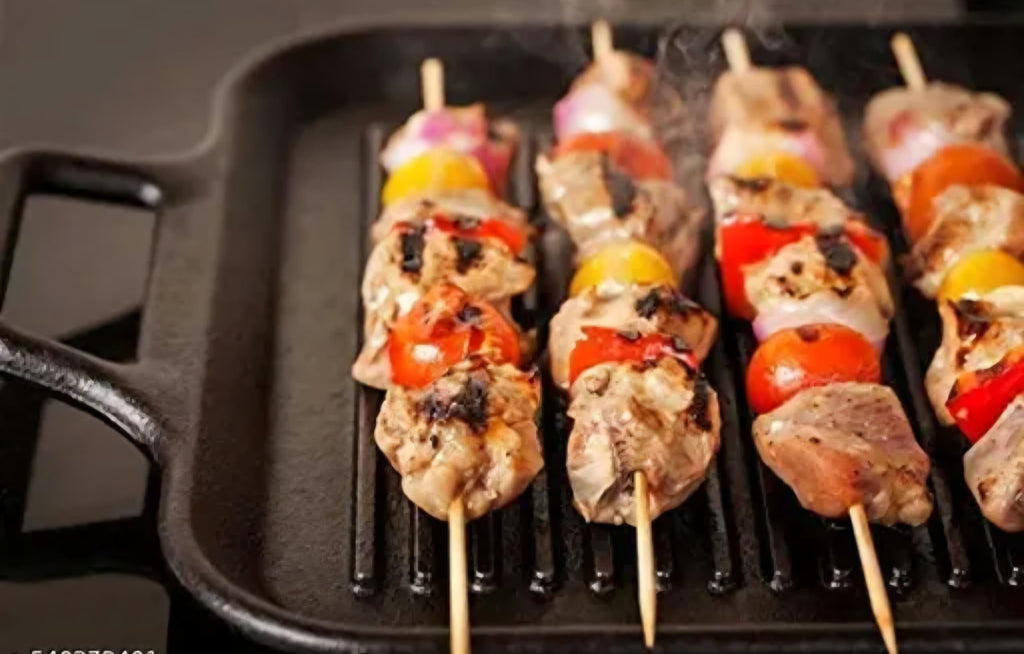 Bamboo Skewers for Grilling, Natural Wood, BBQ Kabob Sticks for Vegetables and Meat
