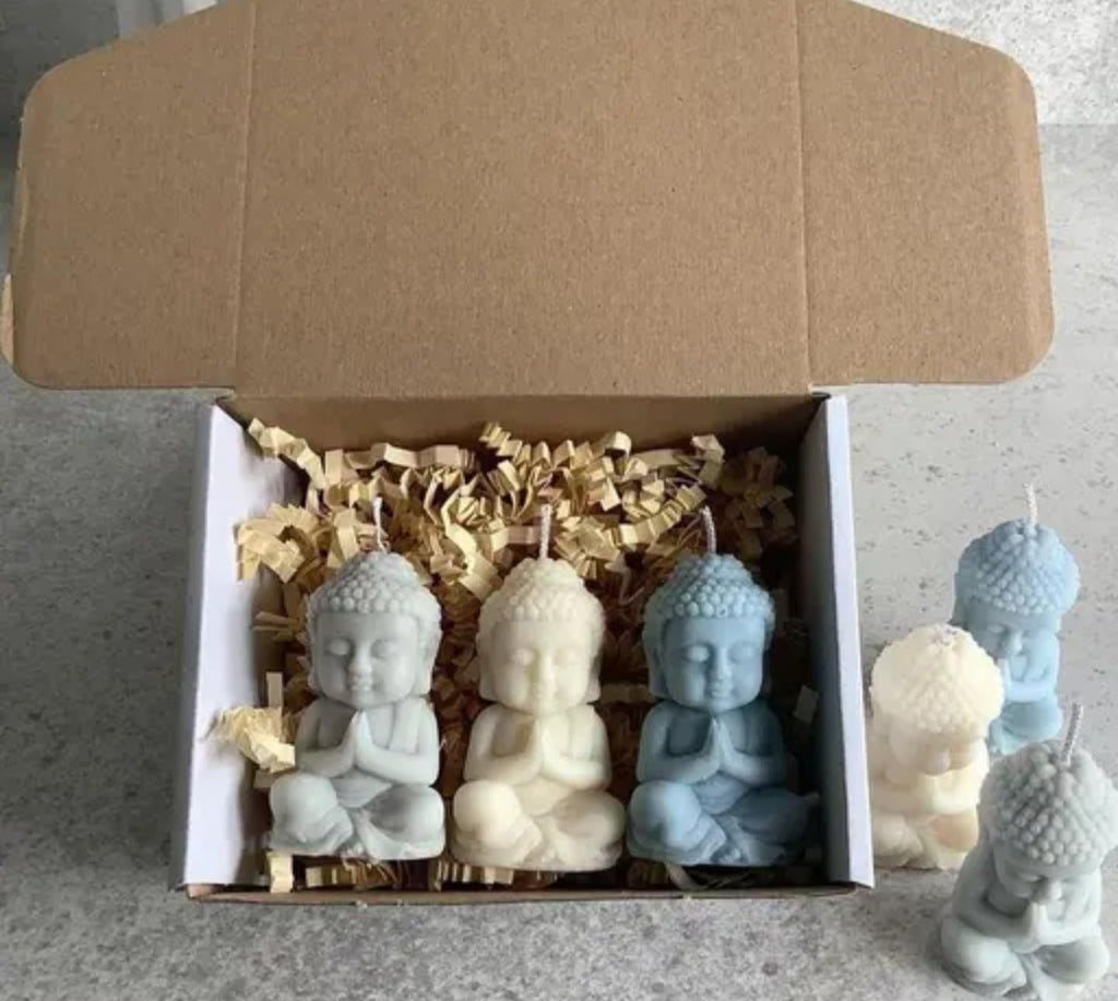 Luxury candle, scented Buddha sculpture home decor candle