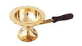 Decorative Gold Metal Lotus Flower Tea Light Candle Holders, Elegant Floral Design, Pooja Diya