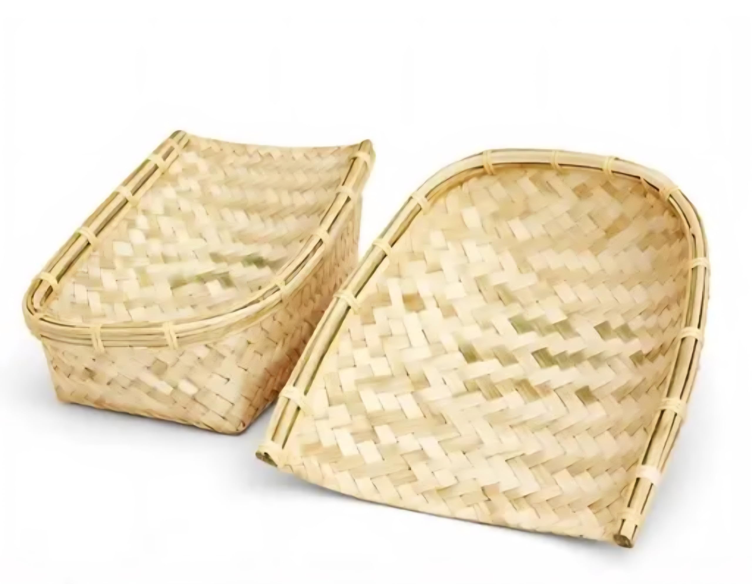 Handwoven Bamboo kula, Natural, Boat Shape, Storage Organizer, kula, kulo
