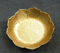 Decorative Gold Scalloped Bowl, Hammered Metal Texture, Round Serving Dish with Wavy Edge, Metallic Accent Piece