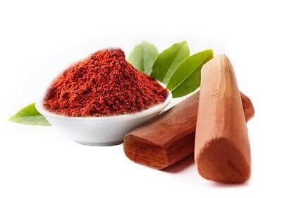 Premium Organic Red Sandalwood Powder, Natural Herbal Ground Form, Traditional Ayurvedic