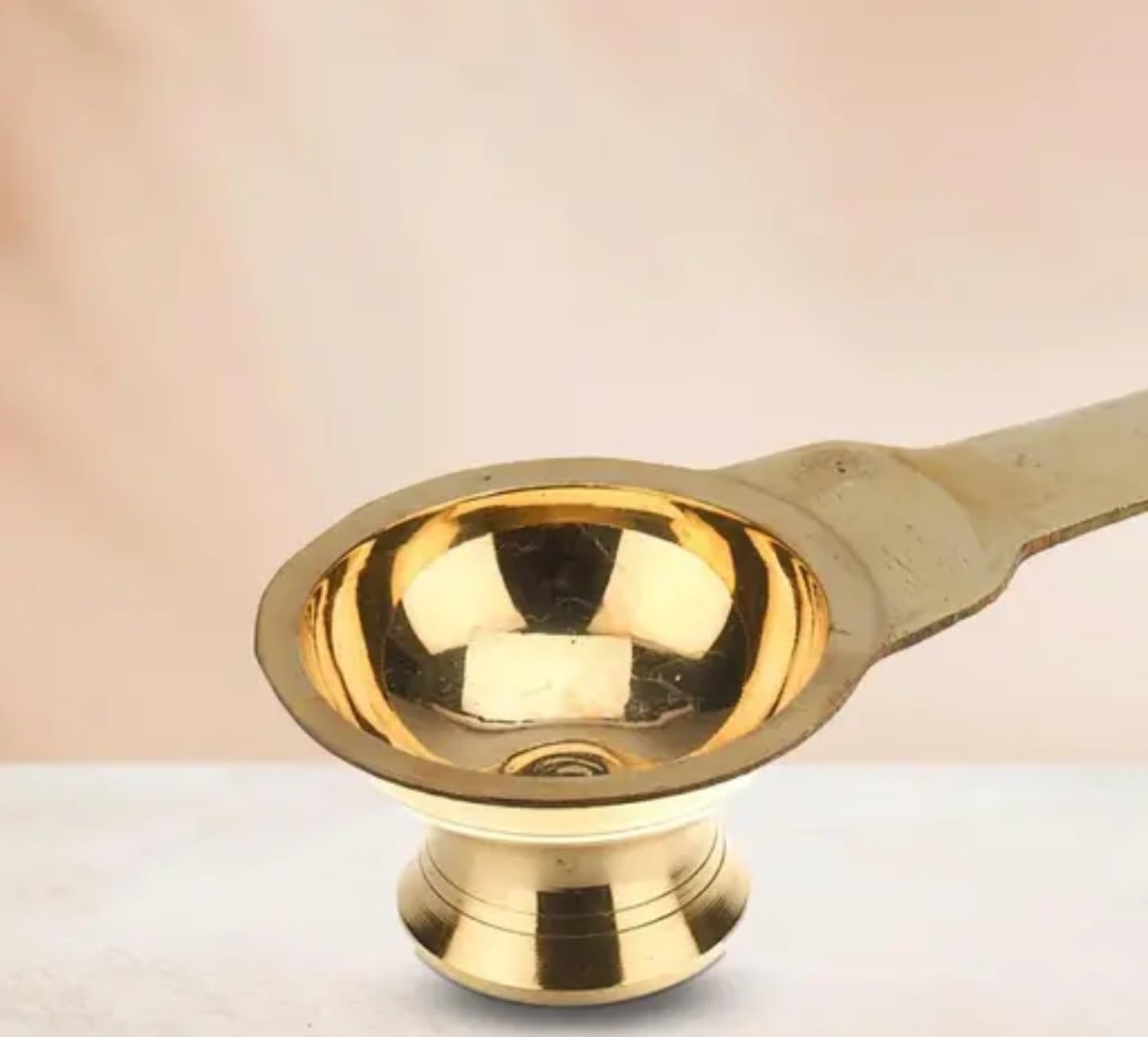 Premium Gold Metal Coffee Scoop with Clip, Stainless Steel Measuring Spoon, Long Handle