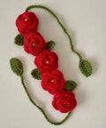 Red Velvet Rose Flower Hair Clip, Bun Accessory for Women, Floral Hair Pin