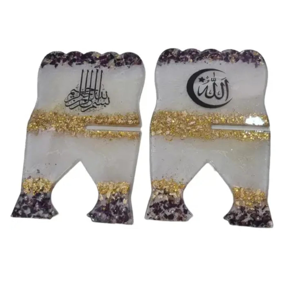 Handcrafted Quran reading tool, Resin quran rehal, Quran stand