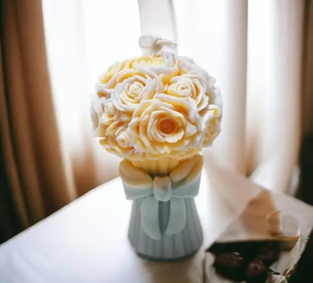 Bouquet candle, luxury home decor flower Bouquet candle
