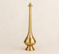 Brass Rosewater Sprinkler, Gold Finish, Traditional Indian Style, Long Neck Decorative Bottle