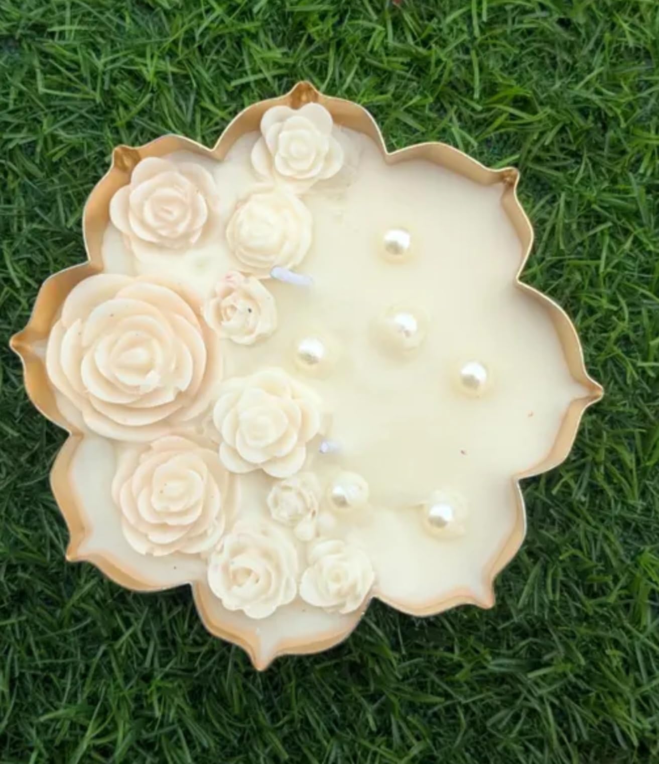 Decorative luxury candle, gift for girl