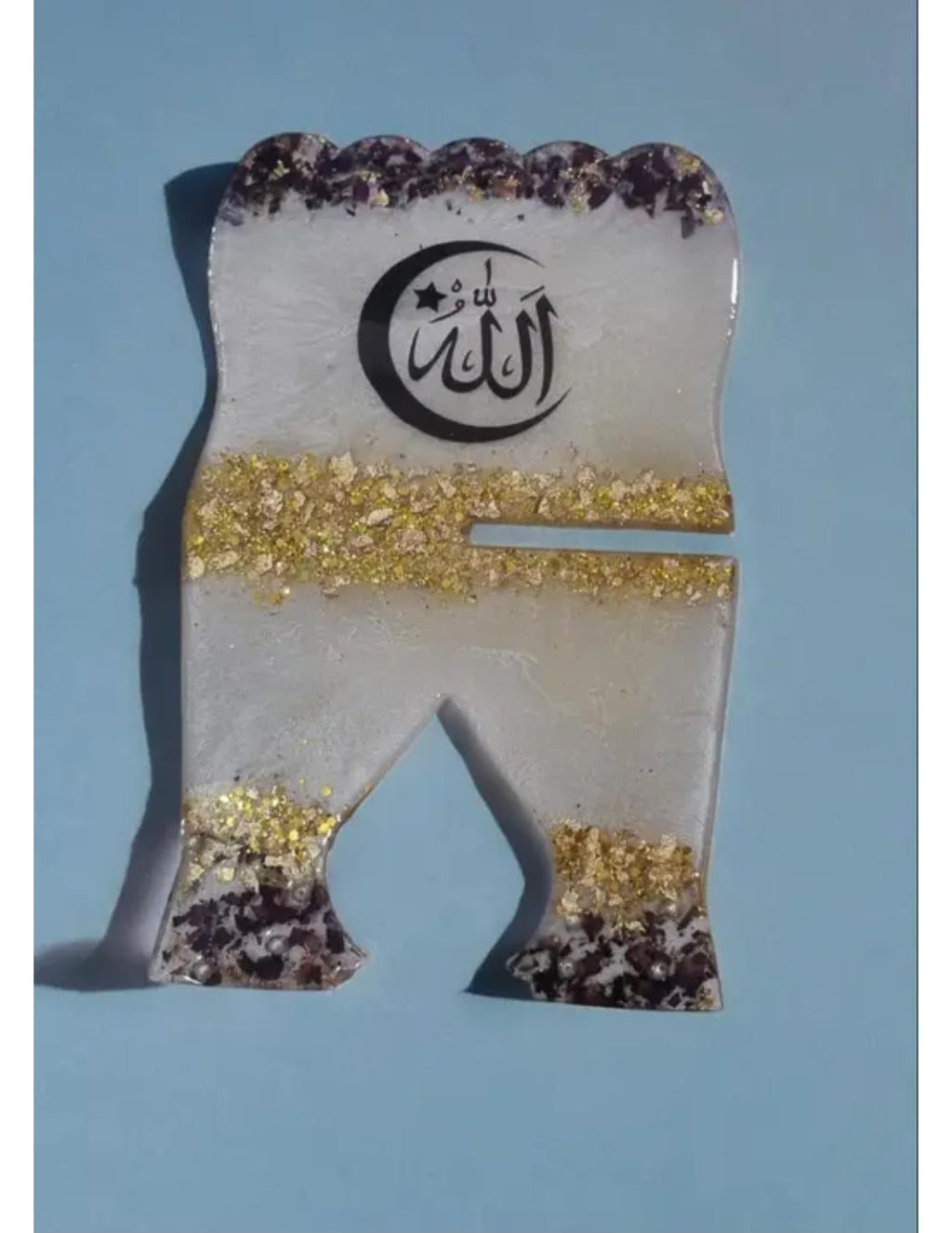 Handcrafted Quran reading tool, Resin quran rehal, Quran stand