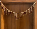 Rudraksha and Pearl Bead Toran, Door Hanging Garland, Traditional Indian Decor