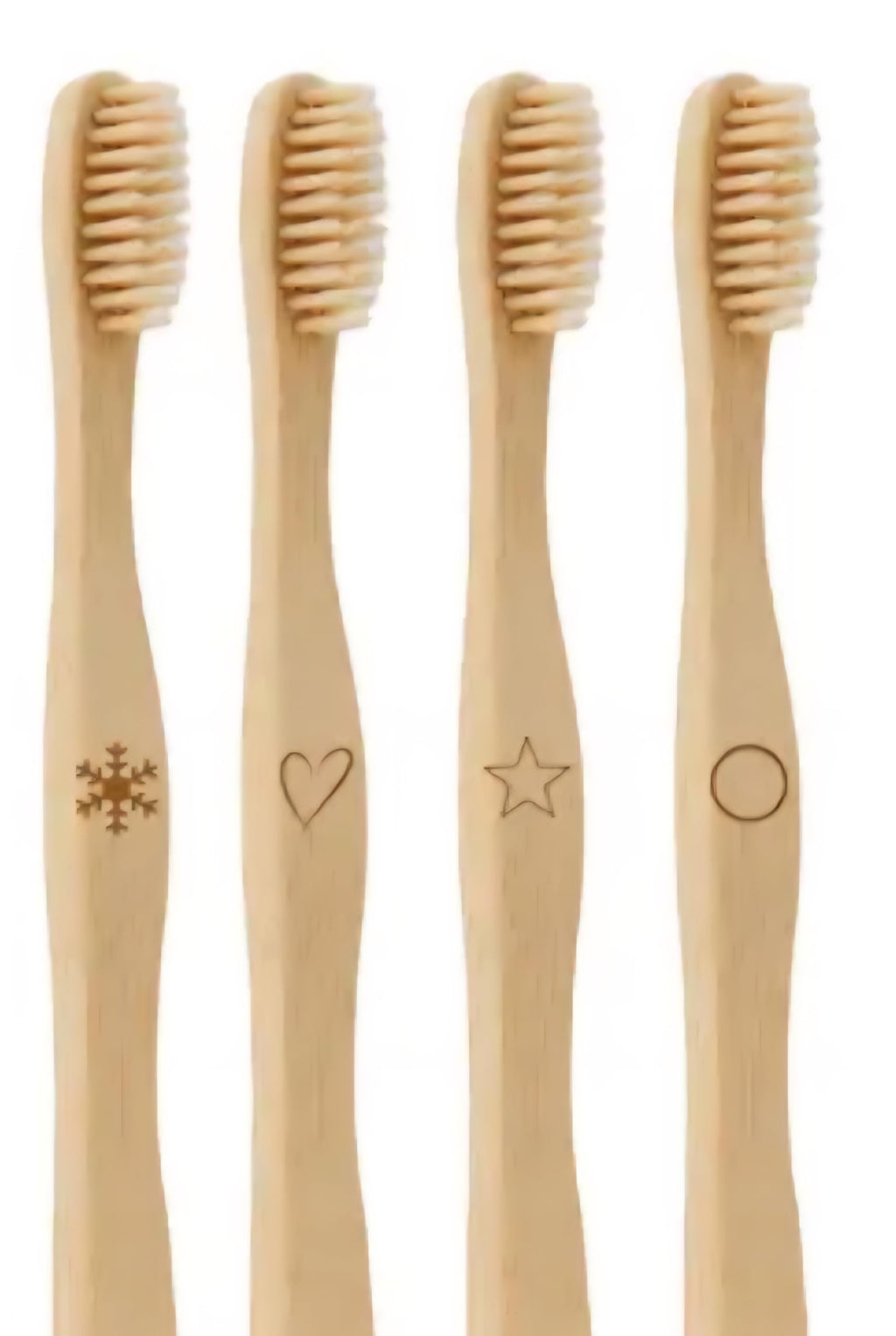 Bamboo Toothbrush, Natural, 10 Pack, Eco-Conscious Oral Care