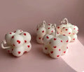 White Heart Pattern Candle Decorations, Valentine's Day Candle, Heart Shaped