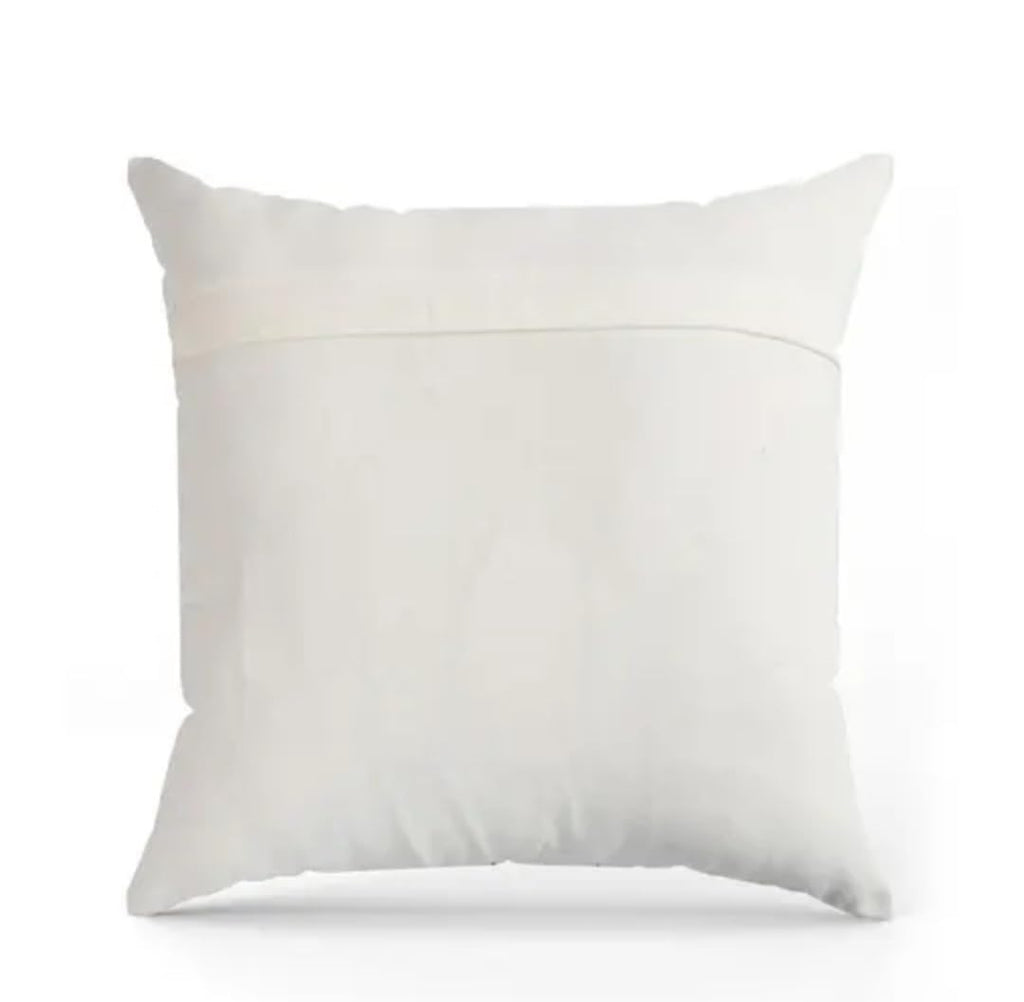 Sunflower Bouquet Embroidered Throw Pillow Cover, White, Floral Design, Square Cushion Case