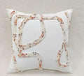 White Decorative Throw Pillow Cover with Textured Tufted Abstract Geometric Design, Boho Style