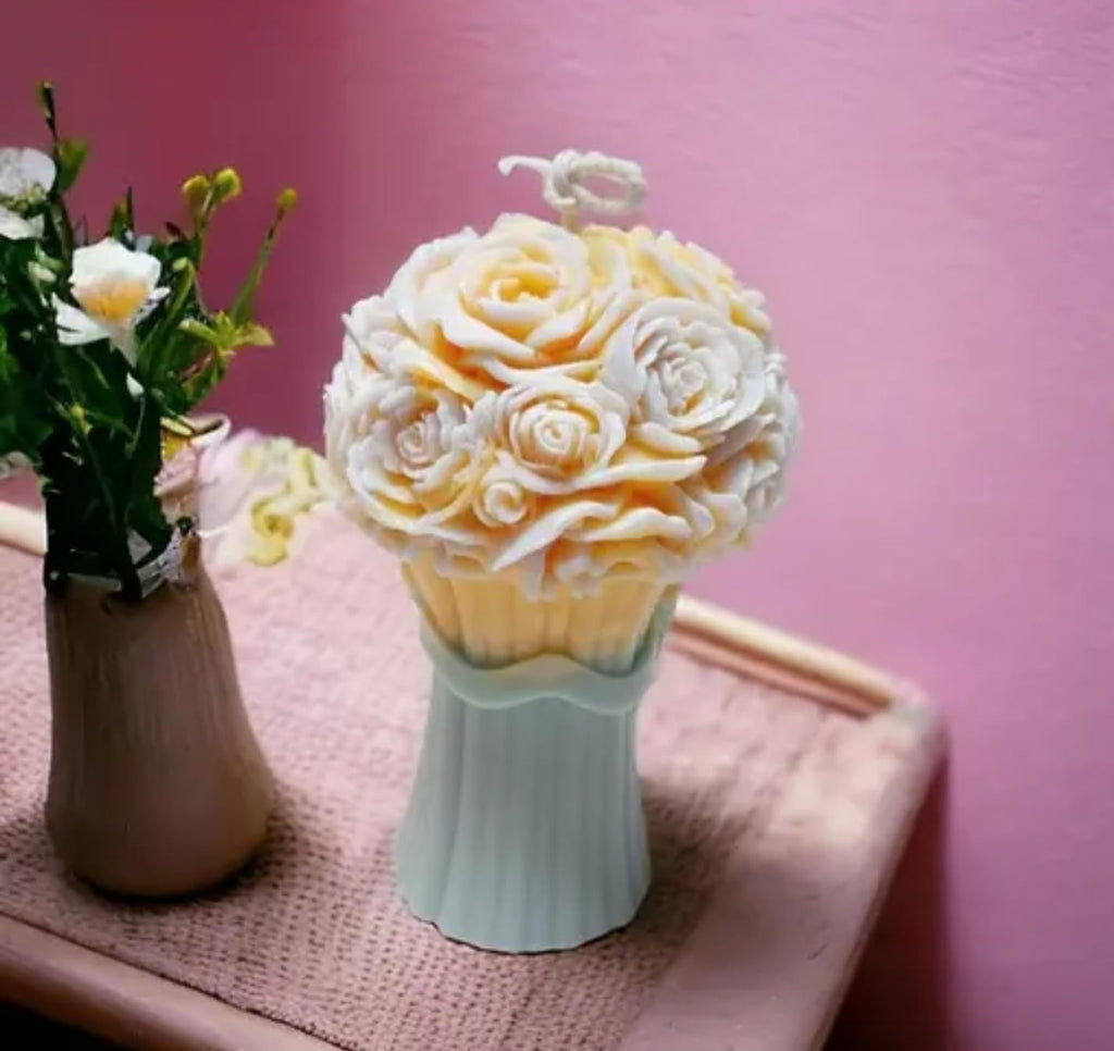 Bouquet candle, luxury home decor flower Bouquet candle
