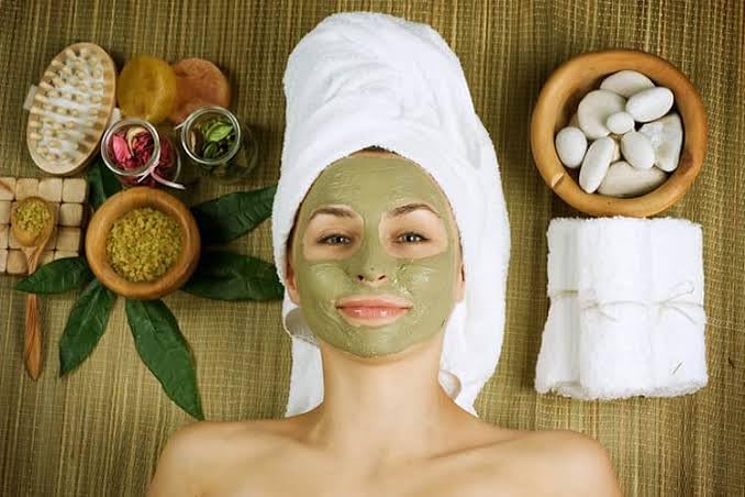 Natural green face mask, curry patta face pack, special home made curry Leaf face mask