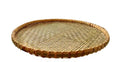 Handwoven Bamboo big strainer, Round strainer, rice strainer, Natural Woven Design, Flat Basket with Raised Rim