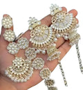 Vintage Pearl and Crystal Floral Wedding Hair Piece, Bridal Hair Accessory, Gold-Tone