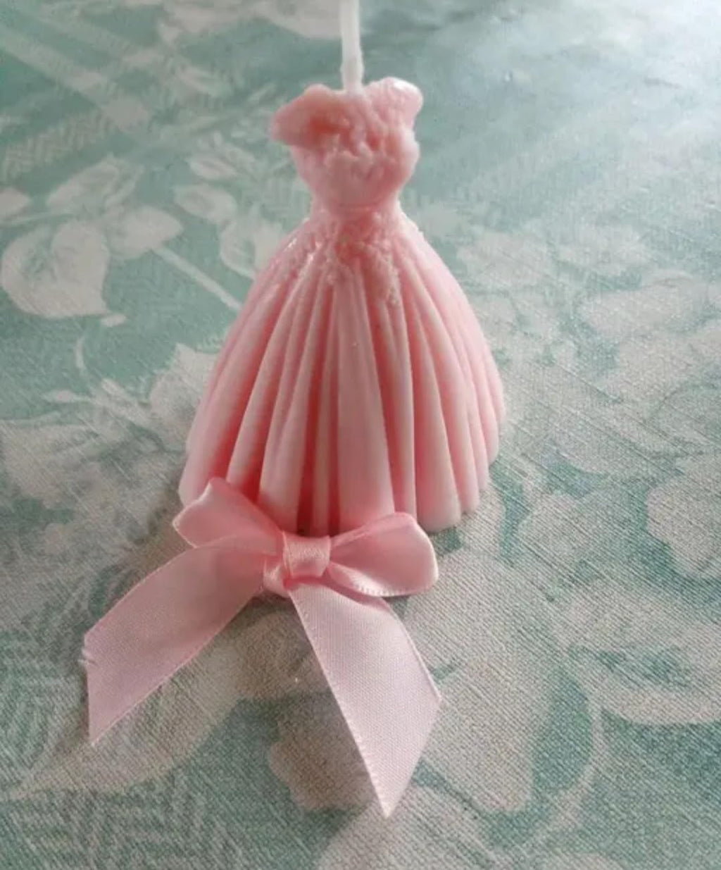Pink Princess Dress Candle, Ball Gown Shape, Decorative Wax Figurine