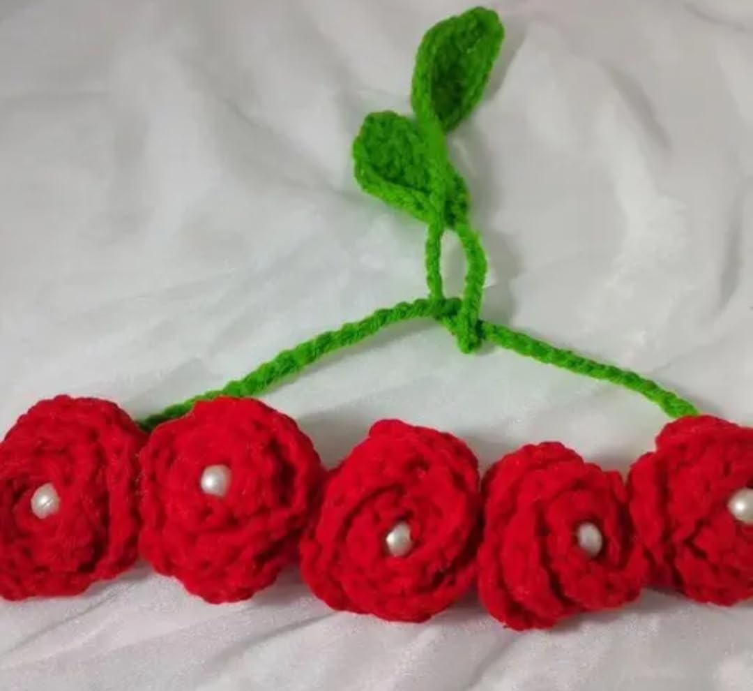 Red Velvet Rose Flower Hair Clip, Bun Accessory for Women, Floral Hair Pin
