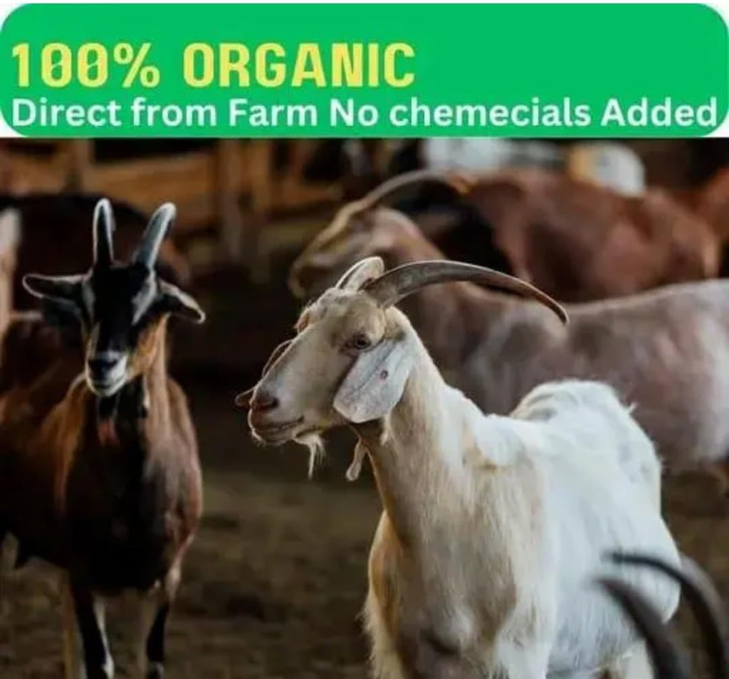 Goat Dung Manure Organic Fertilizer with Plant Nutrients, Soil Nutrients, Calcium, Nitrogen, Phosphorus, Carbon, Magnesium, Microorganisms