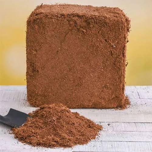 Cocopit, Coco Coir Growing Medium Block, Compressed Coconut Fibre Substrate for Plants