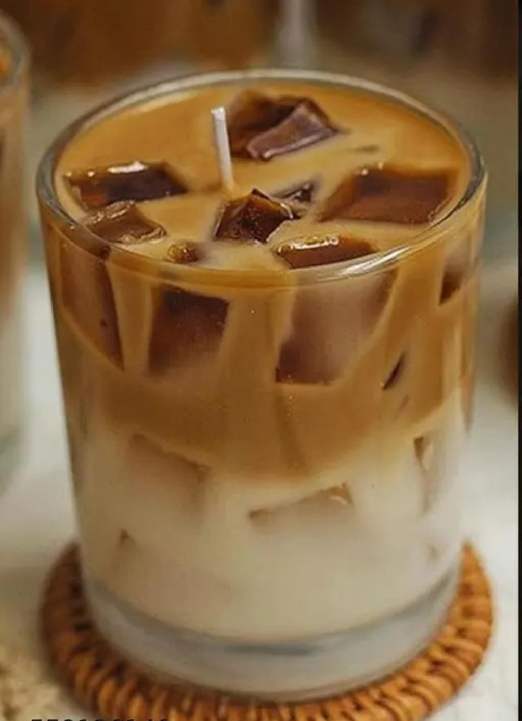 Coffee candle, Glass Cup candle, Coffee candle
