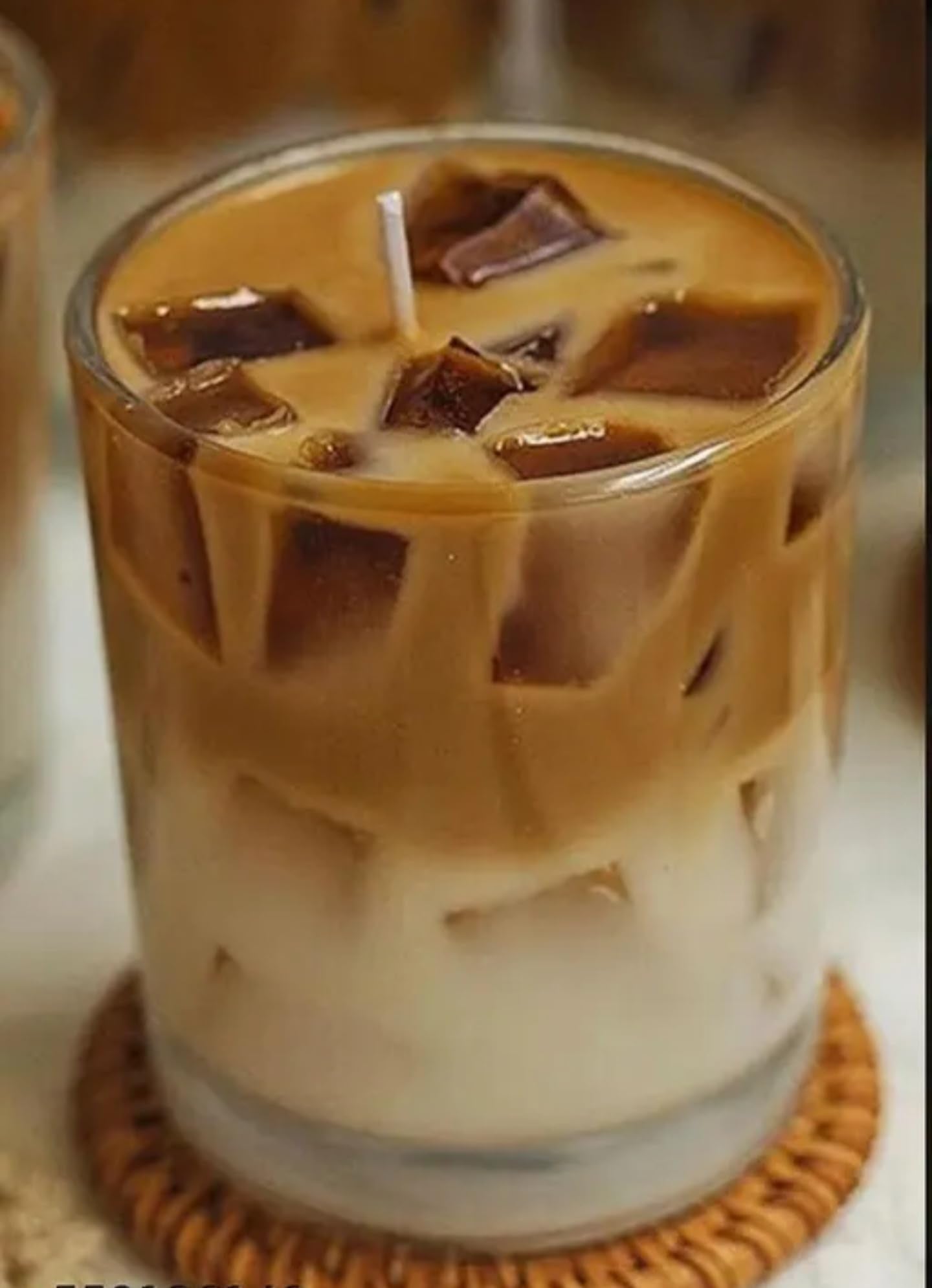 Coffee candle, Glass Cup candle, Coffee candle