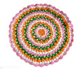 Handmade Crochet Pooja Thalposh, Floral Pattern with Tassels, Granny Style