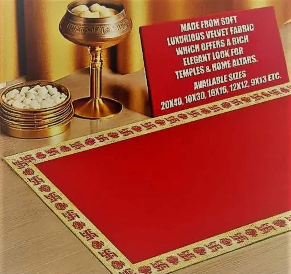 Traditional Red Carpet Runner with Decorative Border Pattern, Ceremonial Event Aisle Mat