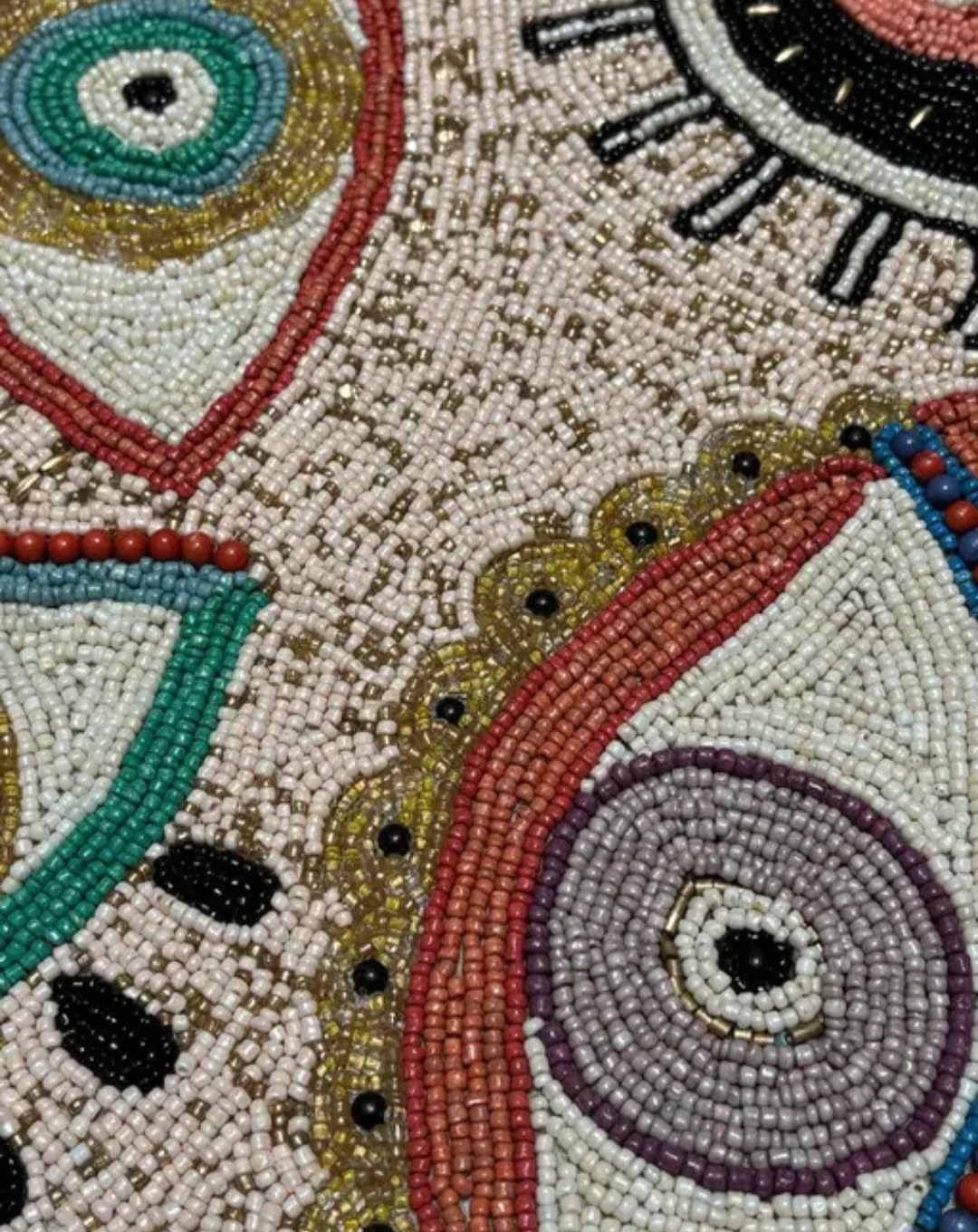 Beaded Evil Eye Table Runner, Multicolor, Handcrafted, Bohemian Style, Decorative Home Accent