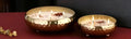 Decorative Soy Wax Floating Candles, White, Handmade Bowl Shape with Dried Flowers, Set of 2, for Home Decor