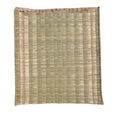 Natural Woven Bamboo Mat, Square, Striped Pattern, Handcrafted Reed Placemat