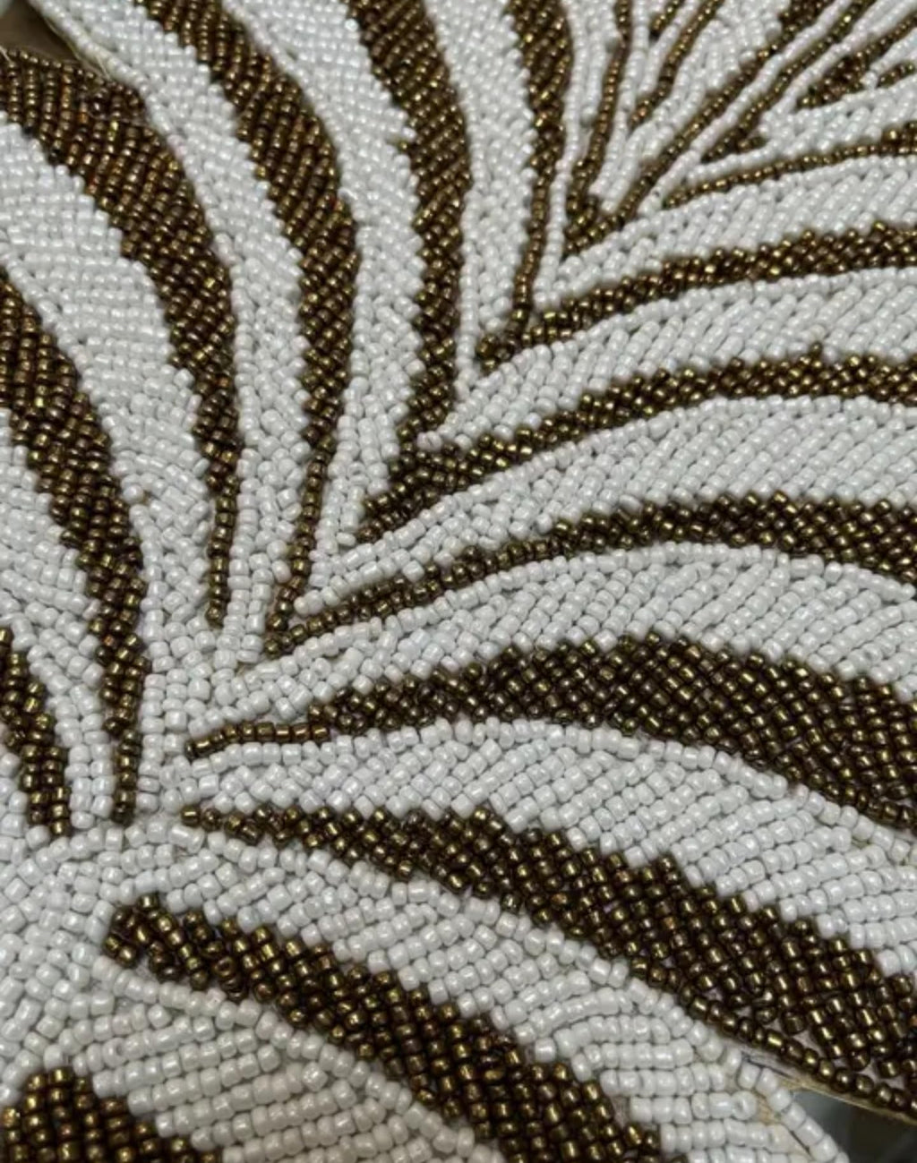Woven Palm Leaf Handmade Placemat, Natural Brown and White, Tropical Table Decor