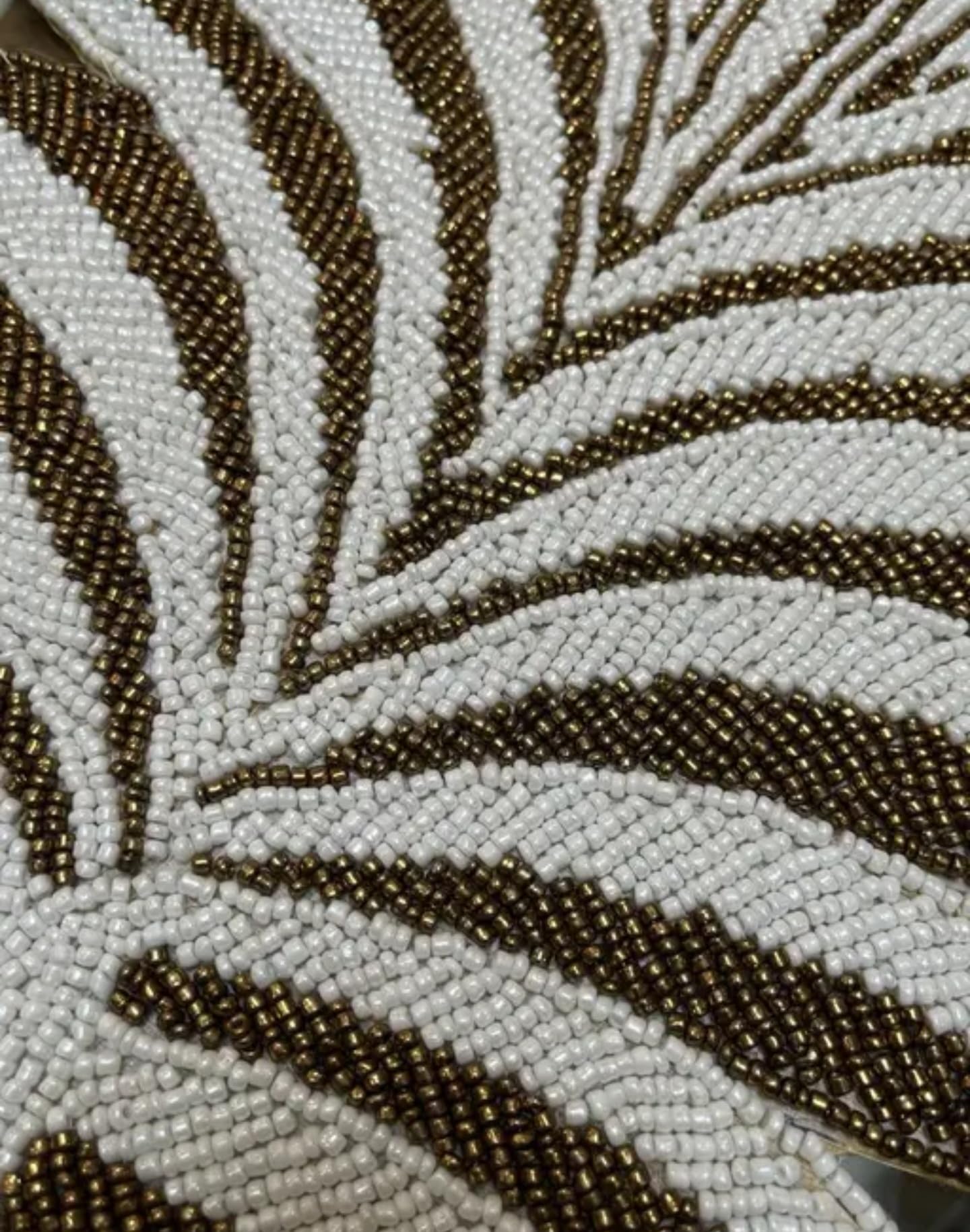 Woven Palm Leaf Handmade Placemat, Natural Brown and White, Tropical Table Decor