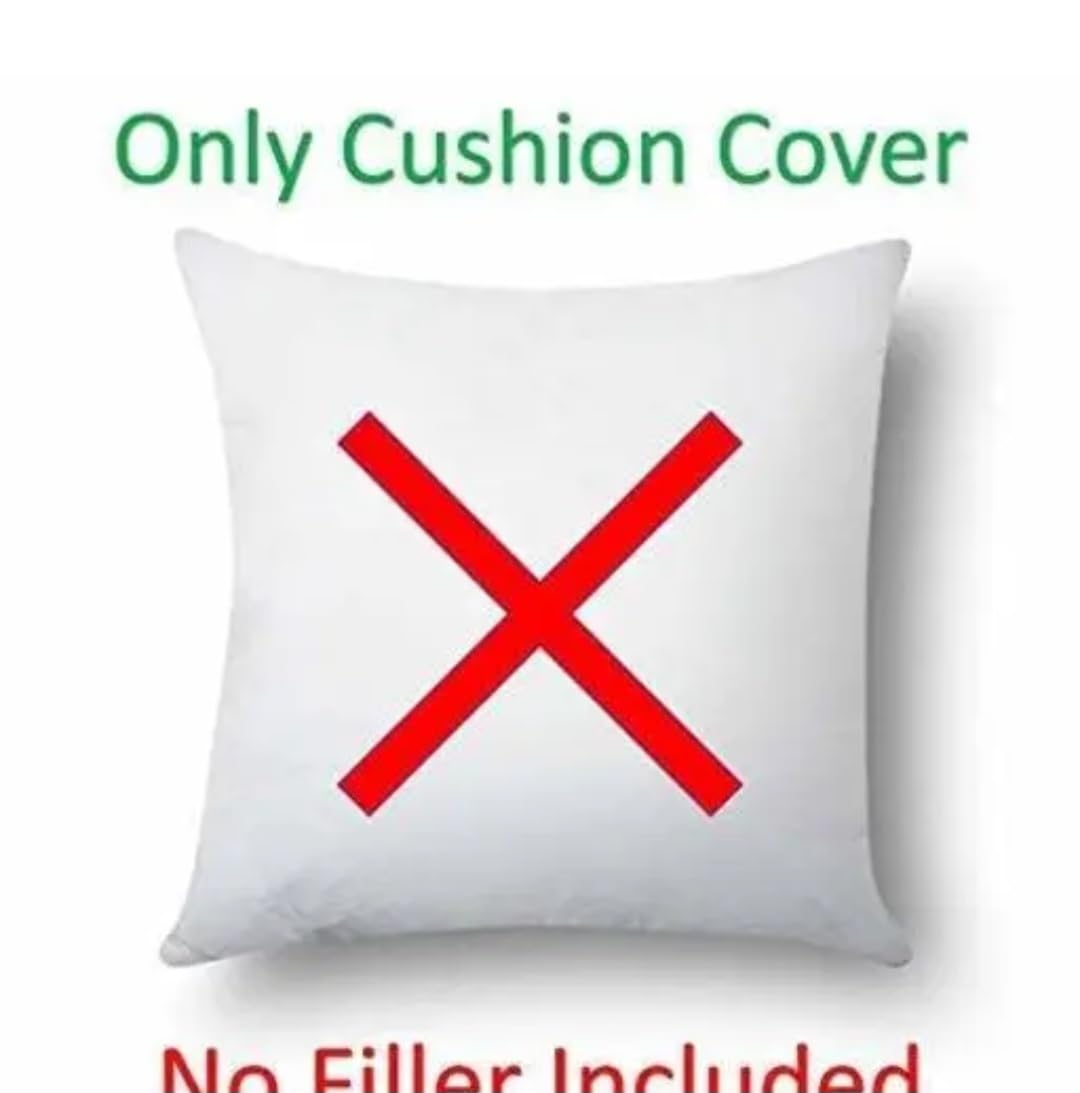 Embroidered Leaf Throw Pillow Cover, White with Green and Orange, Tassels, Botanical Style