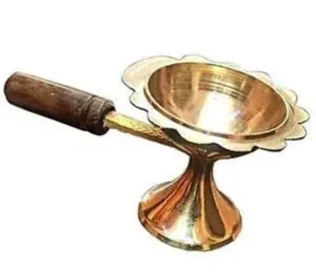 Decorative Gold Metal Lotus Flower Tea Light Candle Holders, Elegant Floral Design, Pooja Diya